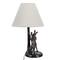 Hello Honey® 18.5" Brown & Natural Bunny Rabbit Table Lamp with Linen Empire Shade